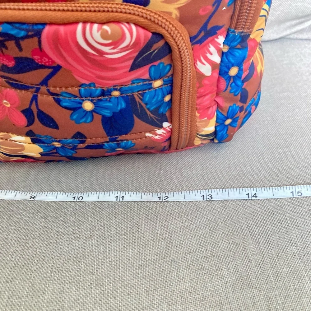 ✈️ Lug XXL Train Case Cosmetic Organizer – Floral Travel Case for Suitcase
